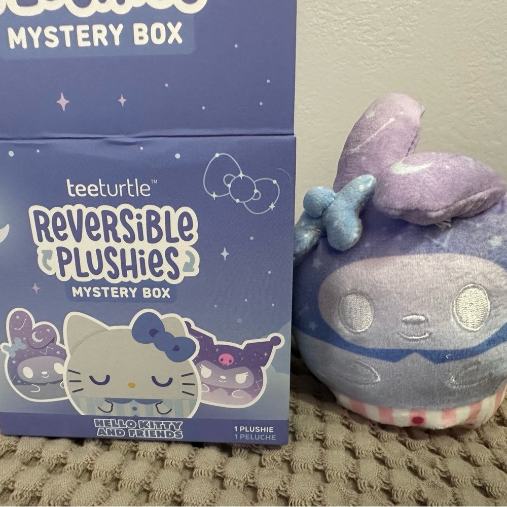 Teeturtle Plushie celestial- My Melody (Hello Kitty&Friends/Sanrio) reversible